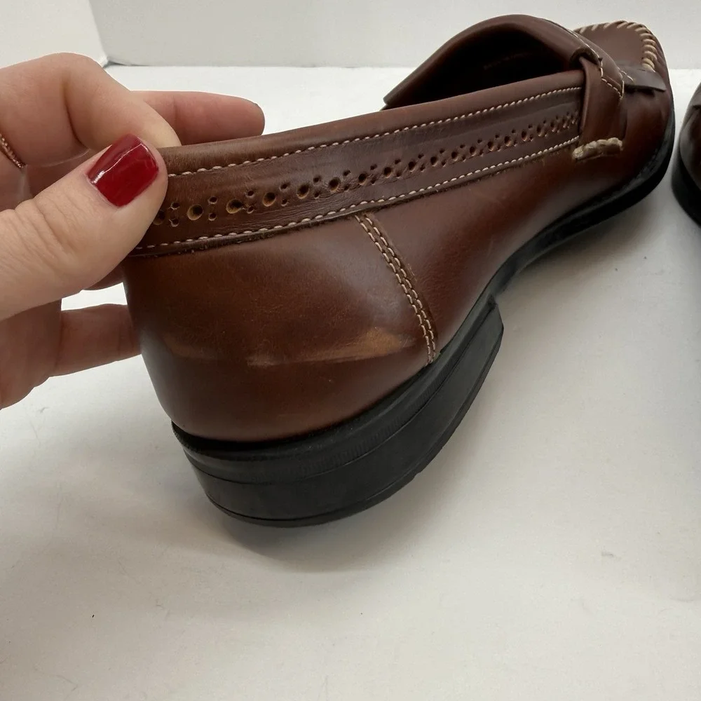 GH Bass Michael Kiltie Tassel WEEJUNS‎ Loafer Mens 10 Brown Preppy Business